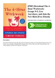 4 Hour Work Week Ebook